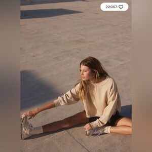 Free People Intercept Pullover Oatmilk size S